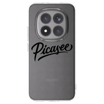 Picasee silikonska prozirna maskica za Xiaomi Redmi Note 15 Pro+ - Picasee - old logo - black