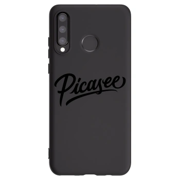 Picasee crna silikonska maskica za Huawei P30 Lite - Picasee - old logo - black