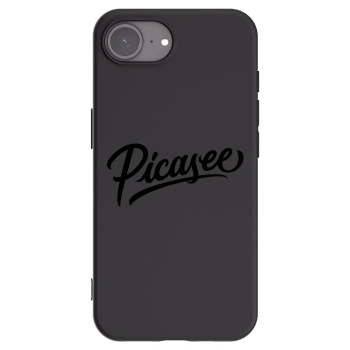 Picasee crna silikonska maskica za Apple iPhone 17e - Picasee - old logo - black