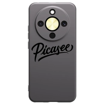 Picasee crna silikonska maskica za Honor Magic8 Lite 5G - Picasee - old logo - black
