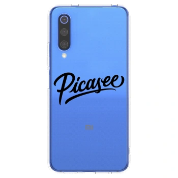 Picasee silikonska prozirna maskica za Xiaomi Mi 9 SE - Picasee - old logo - black