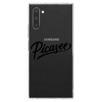 Picasee silikonska prozirna maskica za Samsung Galaxy Note 10 N970F - Picasee - old logo - black