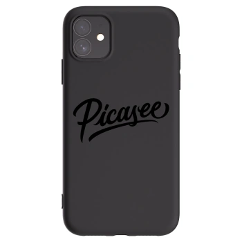 Picasee crna silikonska maskica za Apple iPhone 11 - Picasee - old logo - black