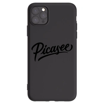 Picasee crna silikonska maskica za Apple iPhone 11 Pro Max - Picasee - old logo - black
