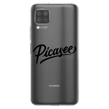 Picasee silikonska prozirna maskica za Huawei P40 Lite - Picasee - old logo - black