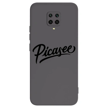 Picasee crna silikonska maskica za Xiaomi Redmi Note 9 Pro - Picasee - old logo - black