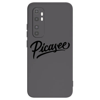 Picasee crna silikonska maskica za Xiaomi Mi Note 10 Lite - Picasee - old logo - black