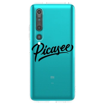 Picasee silikonska prozirna maskica za Xiaomi Mi 10 - Picasee - old logo - black