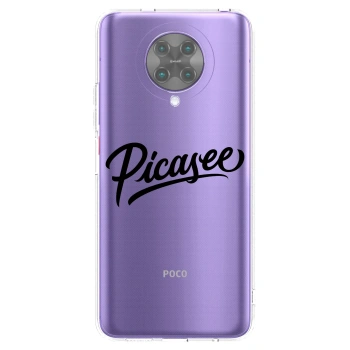 Picasee silikonska prozirna maskica za Xiaomi Poco F2 Pro - Picasee - old logo - black