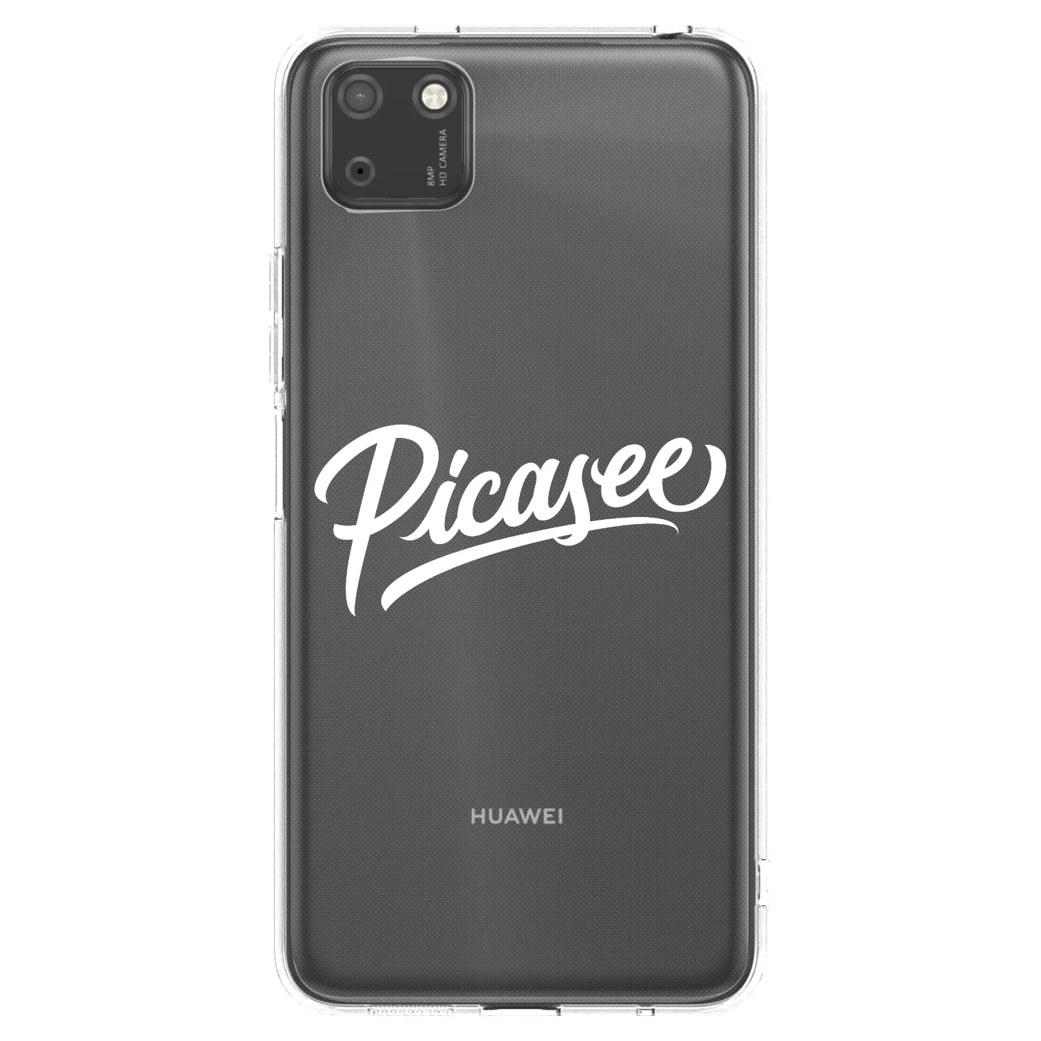 Picasee silikonska prozirna maskica za Huawei Y5P - Picasee - old logo - white