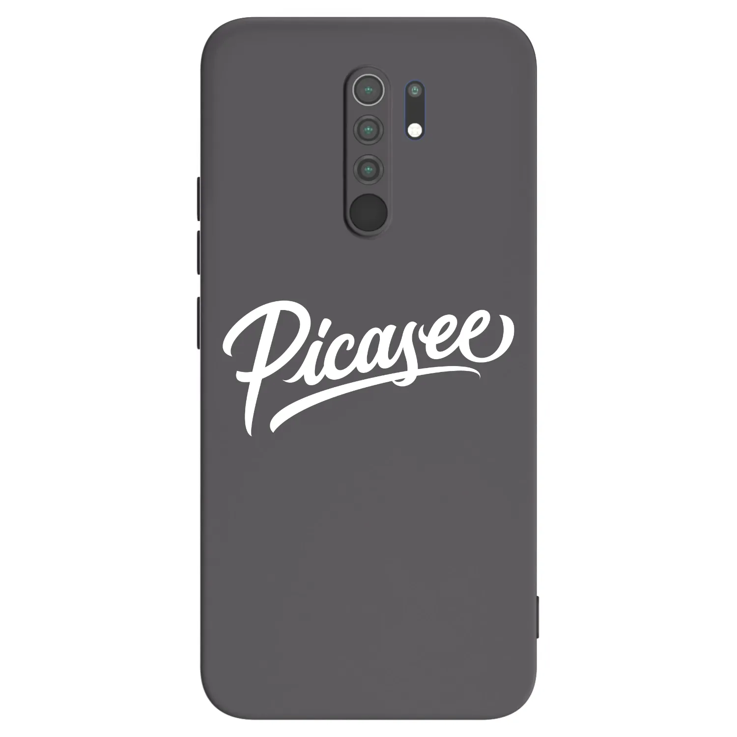 Picasee crna silikonska maskica za Xiaomi Redmi 9 - Picasee - old logo - white