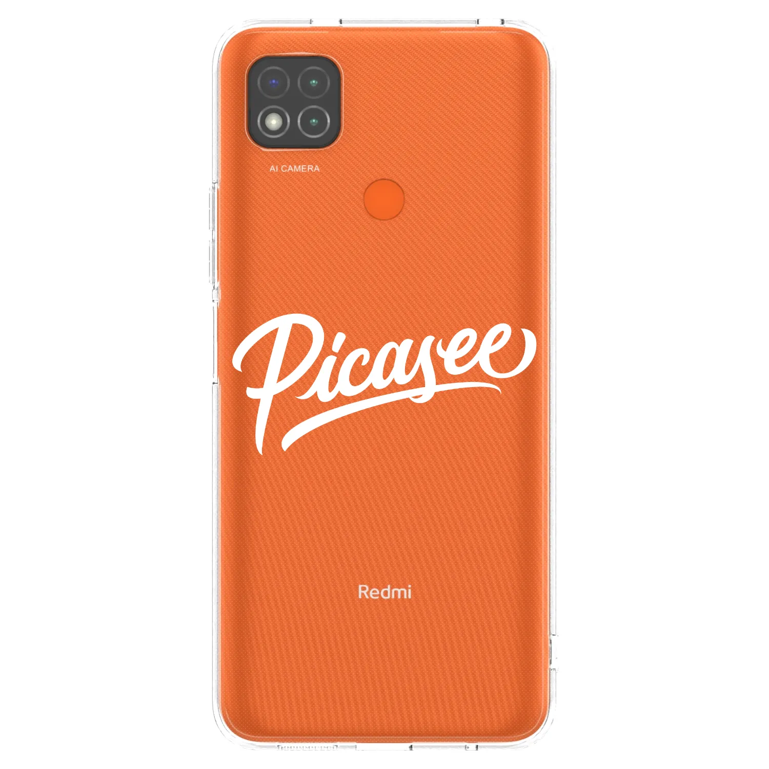 Picasee silikonska prozirna maskica za Xiaomi Redmi 9C - Picasee - old logo - white
