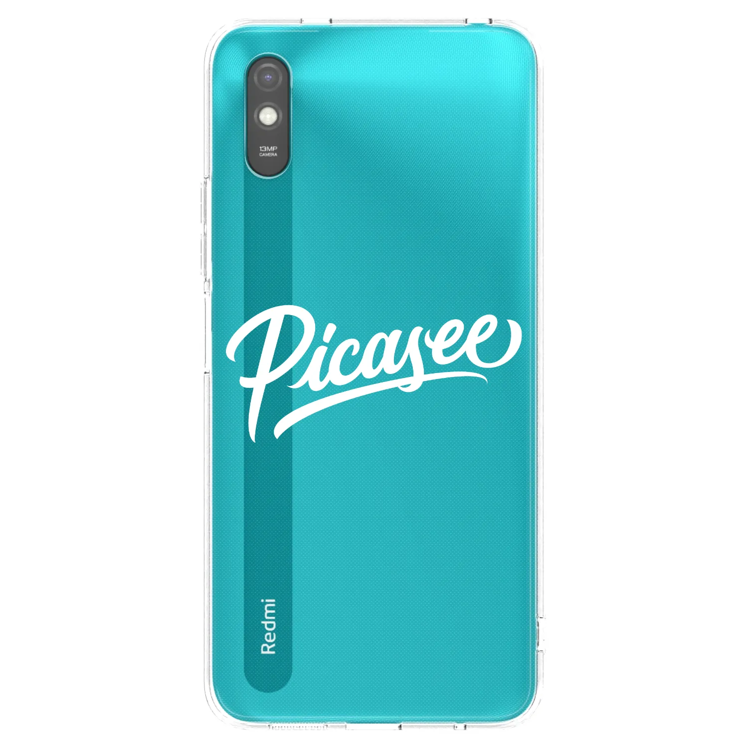 Picasee silikonska prozirna maskica za Xiaomi Redmi 9A - Picasee - old logo - white