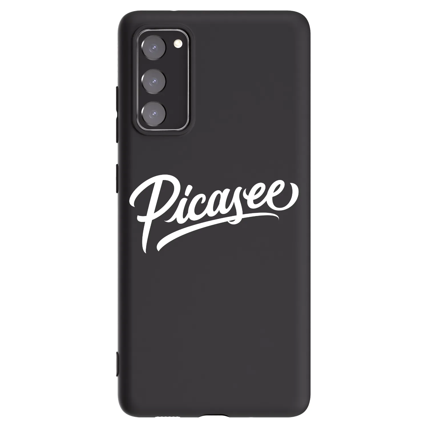 Picasee crna silikonska maskica za Samsung Galaxy S20 FE - Picasee - old logo - white