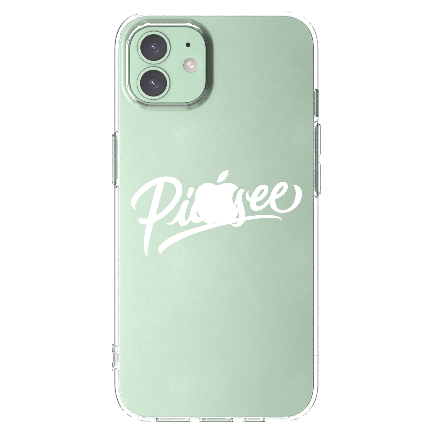 Picasee silikonska prozirna maskica za Apple iPhone 12 - Picasee - old logo - white