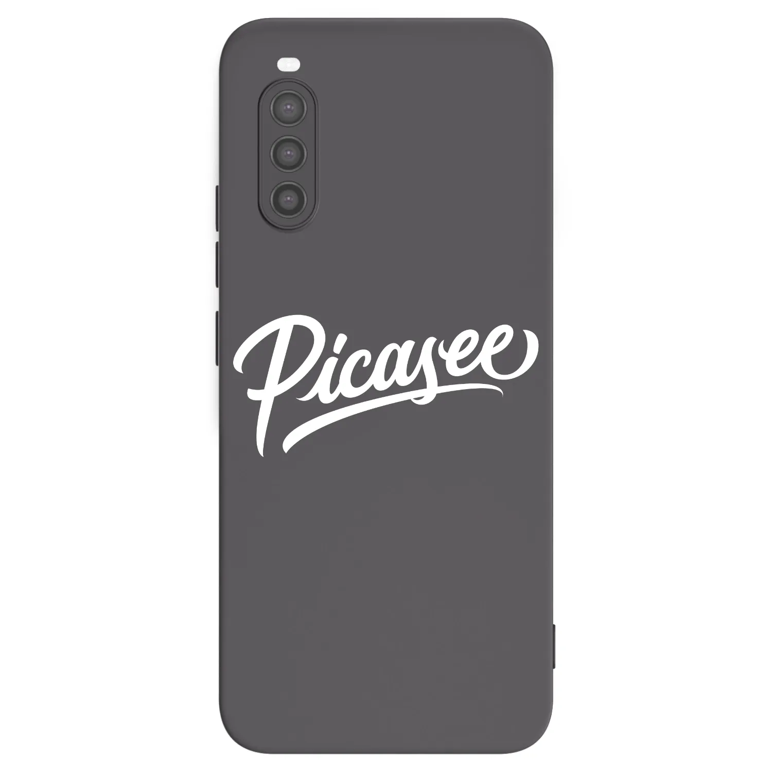 Picasee crna silikonska maskica za Sony Xperia 10 II - Picasee - old logo - white