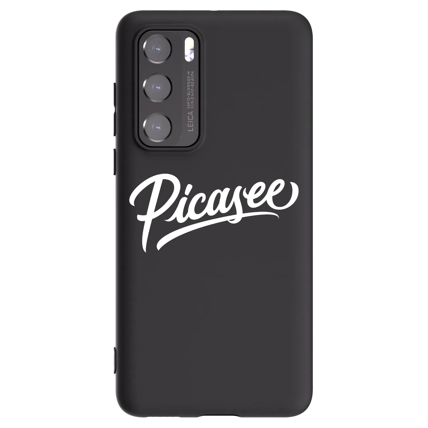 Picasee crna silikonska maskica za Huawei P40 - Picasee - old logo - white