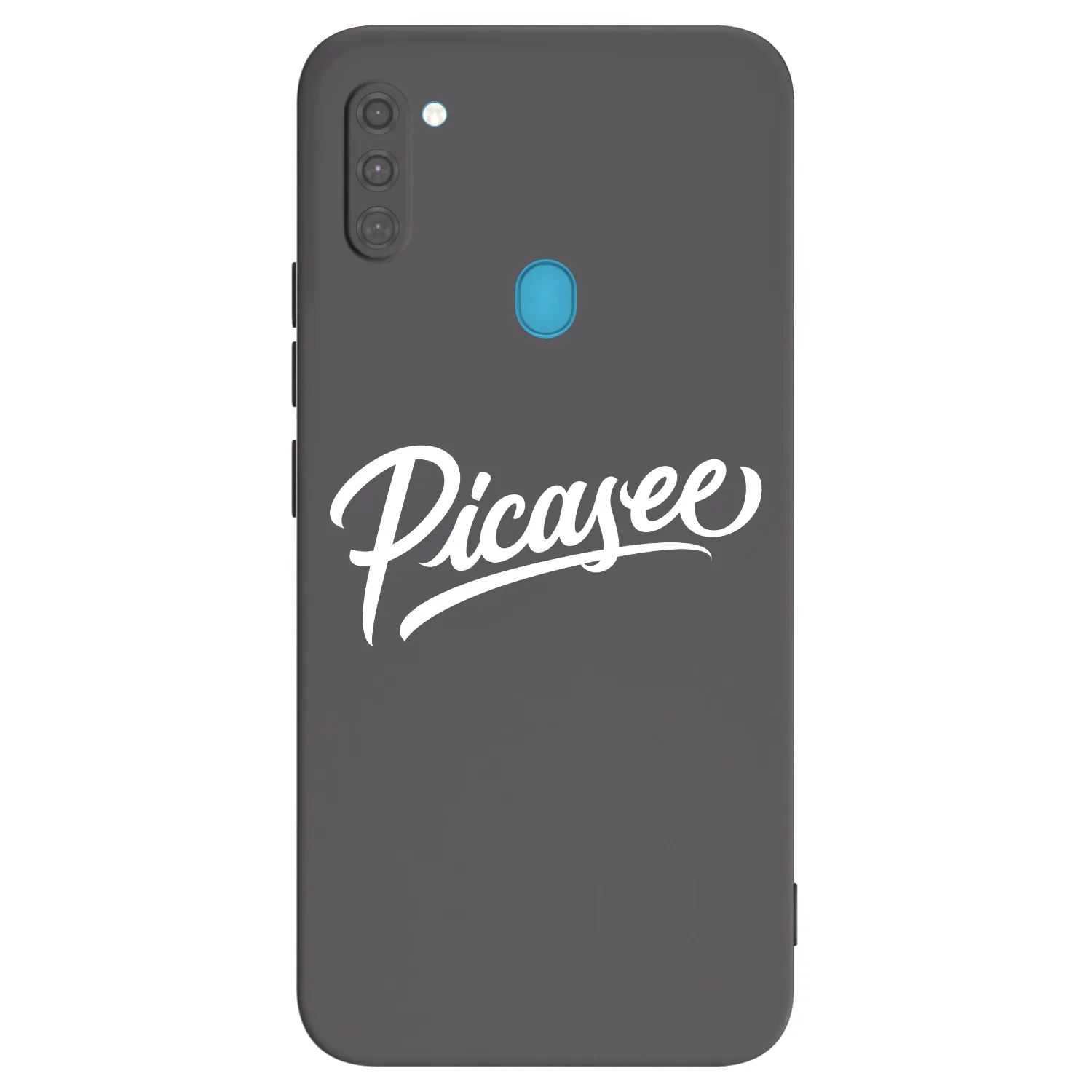 Picasee crna silikonska maskica za Samsung Galaxy M11 - Picasee - old logo - white