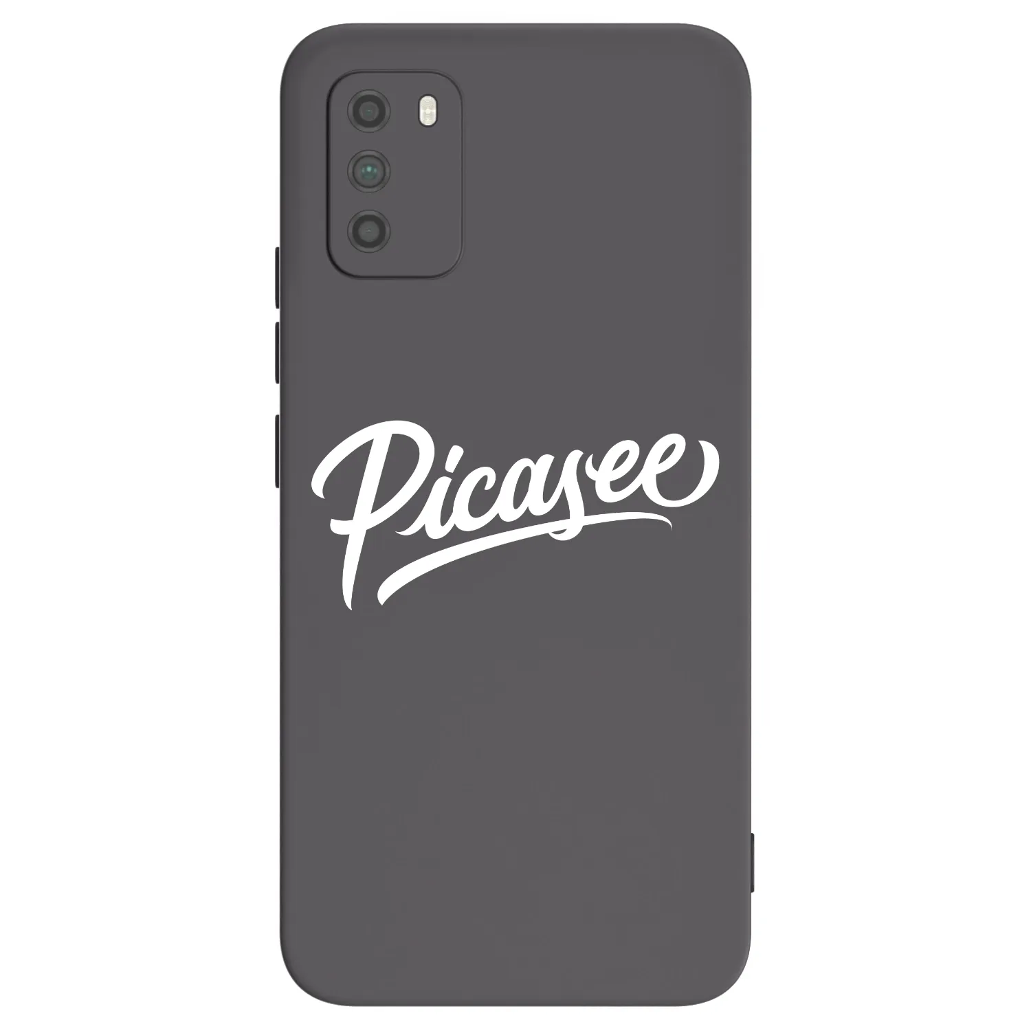 Picasee crna silikonska maskica za Xiaomi Poco M3 - Picasee - old logo - white
