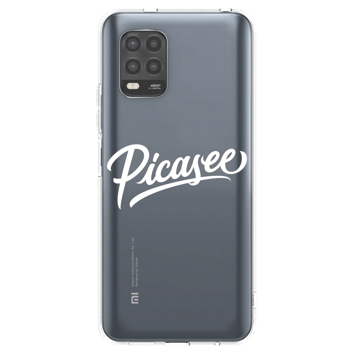 Picasee silikonska prozirna maskica za Xiaomi Mi 10 Lite - Picasee - old logo - white