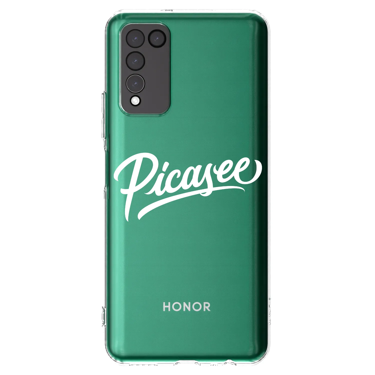 Picasee silikonska prozirna maskica za Honor 10X Lite - Picasee - old logo - white