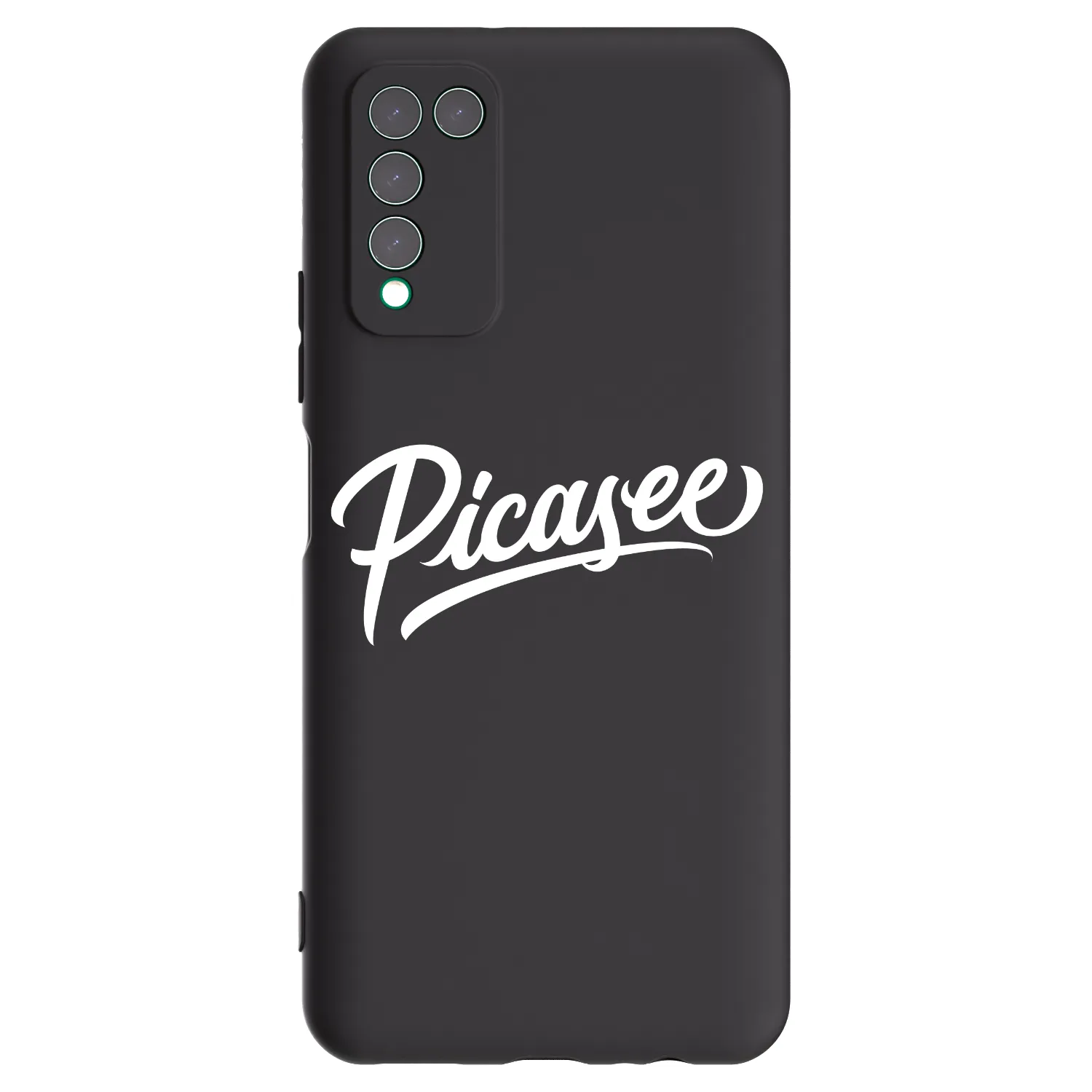 Picasee crna silikonska maskica za Honor 10X Lite - Picasee - old logo - white