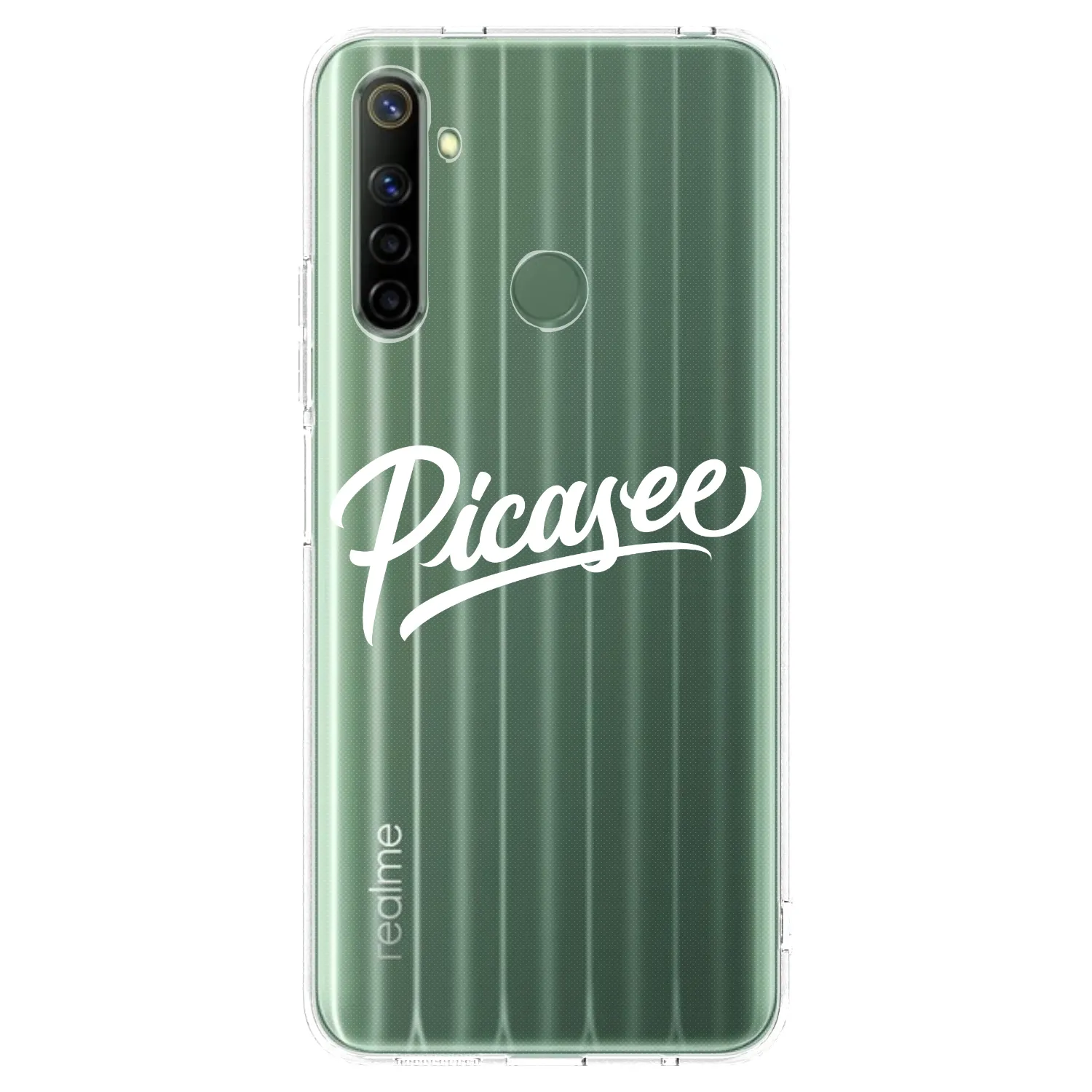 Picasee silikonska prozirna maskica za Realme 6i - Picasee - old logo - white