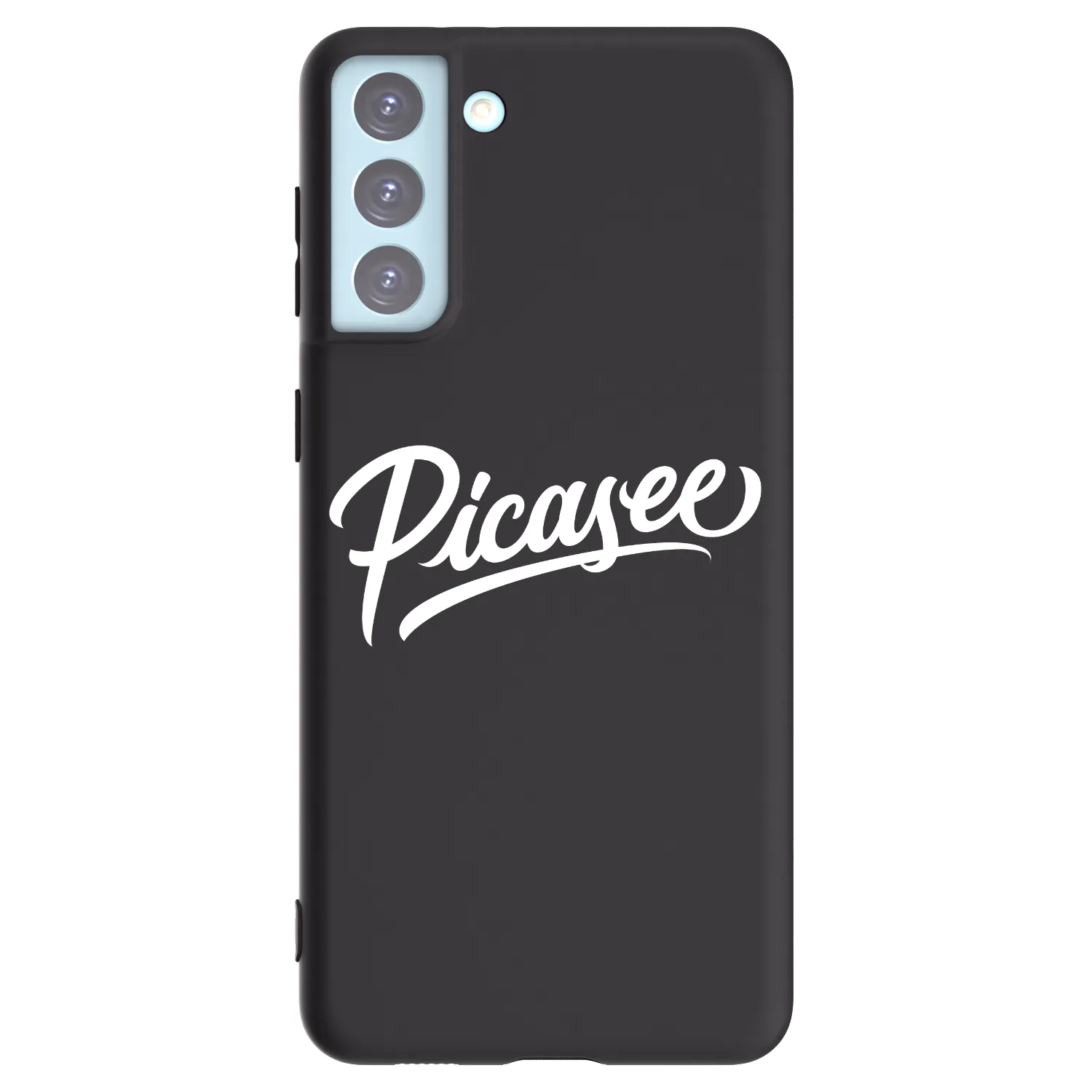 Picasee crna silikonska maskica za Samsung Galaxy S21+ 5G G996F - Picasee - old logo - white