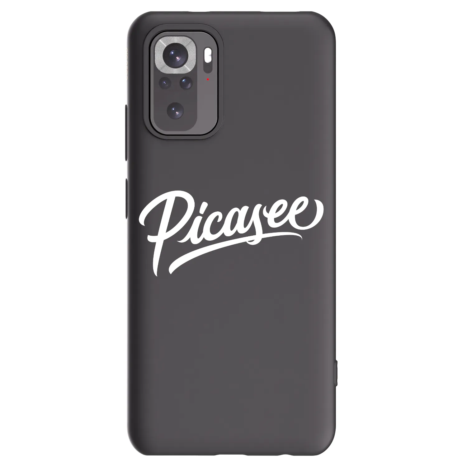 Picasee crna silikonska maskica za Xiaomi Redmi Note 10 - Picasee - old logo - white