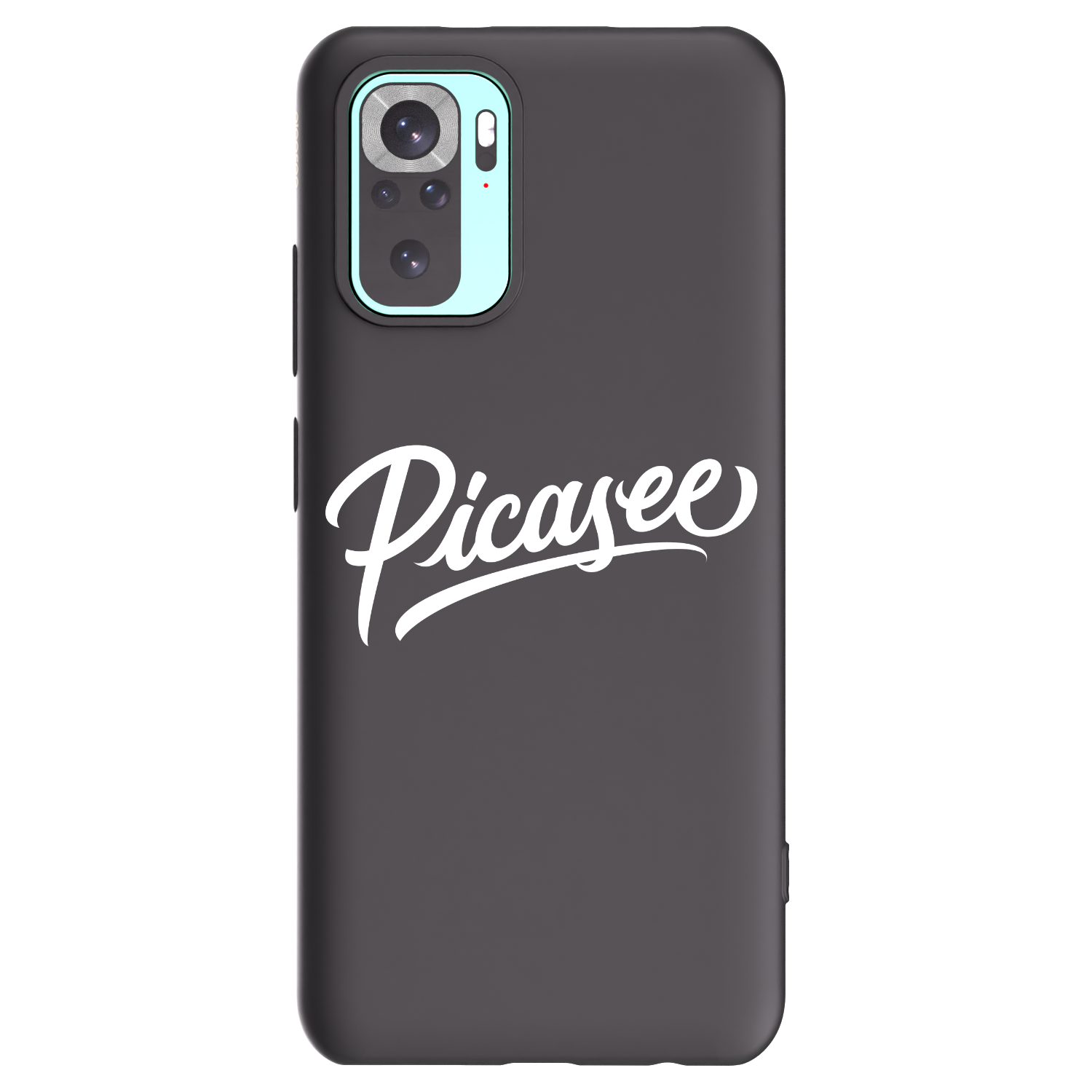 Picasee crna silikonska maskica za Xiaomi Redmi Note 10 Pro - Picasee - old logo - white