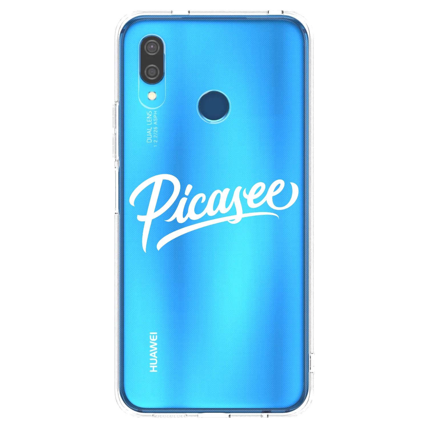 Picasee silikonska prozirna maskica za Huawei P20 Lite - Picasee - old logo - white