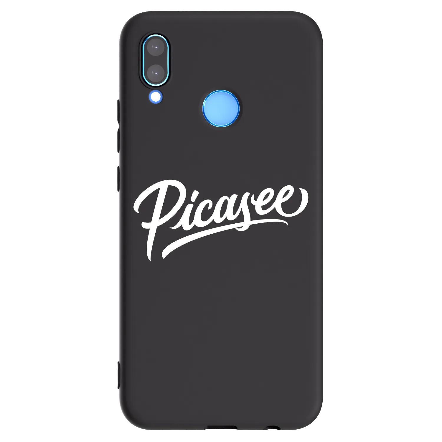Picasee crna silikonska maskica za Huawei P20 Lite - Picasee - old logo - white