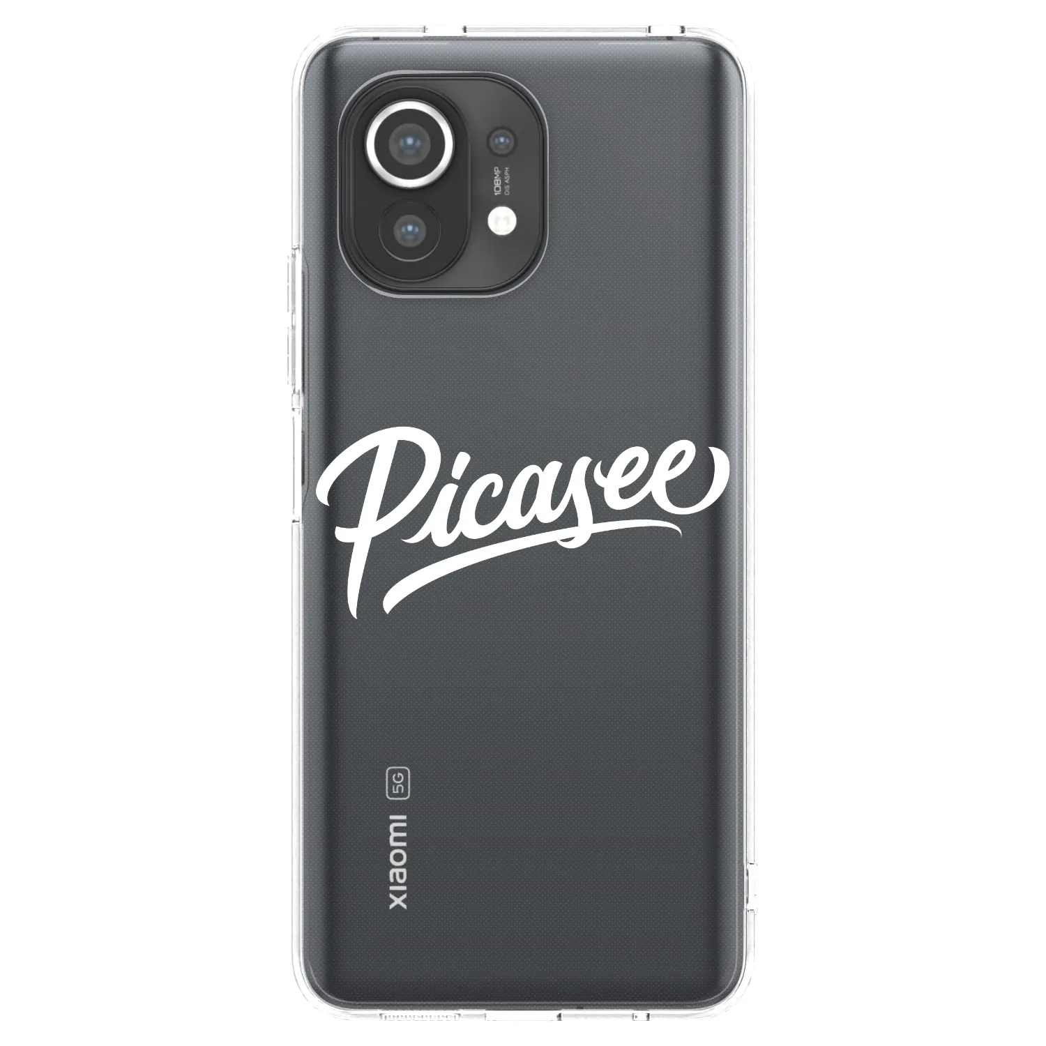 Picasee silikonska prozirna maskica za Xiaomi Mi 11 - Picasee - old logo - white