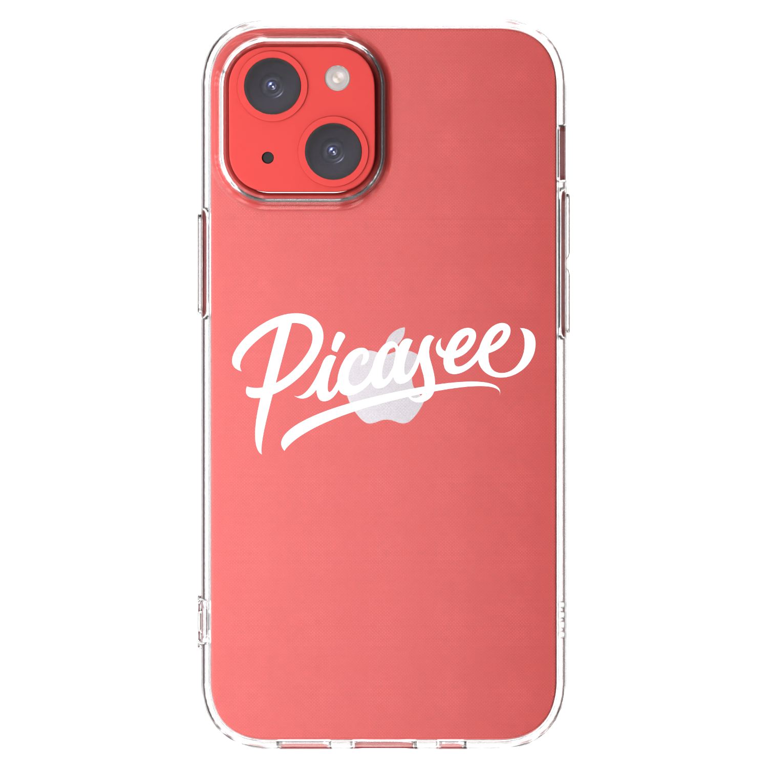 Picasee silikonska prozirna maskica za Apple iPhone 13 mini - Picasee - old logo - white