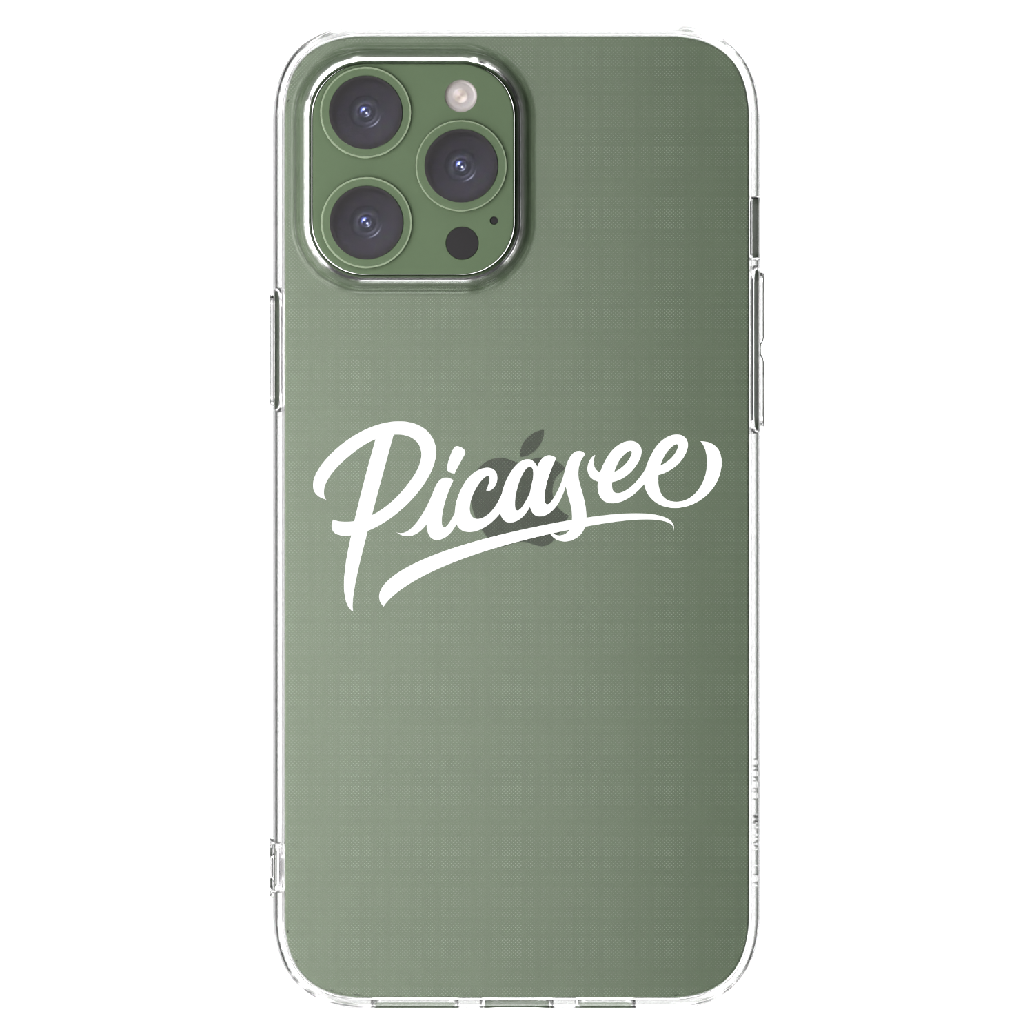 Picasee silikonska prozirna maskica za Apple iPhone 13 Pro Max - Picasee - old logo - white