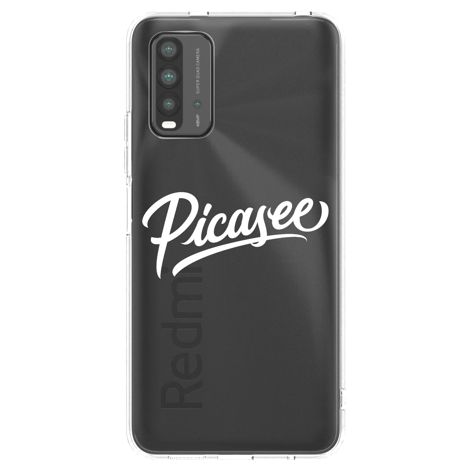 Picasee crna silikonska maskica za Xiaomi Redmi 9T - Picasee - old logo - white
