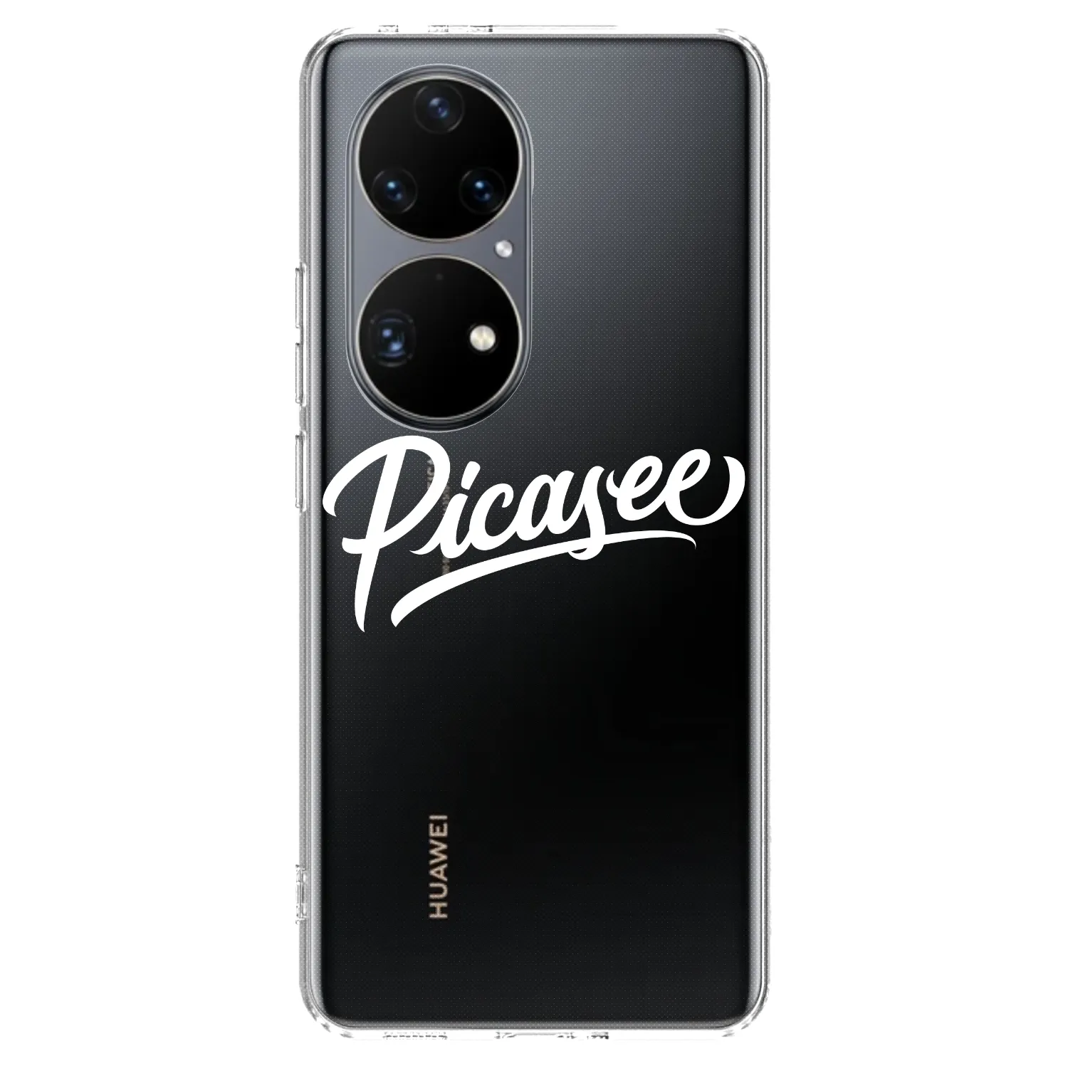 Picasee silikonska prozirna maskica za Huawei P50 - Picasee - old logo - white