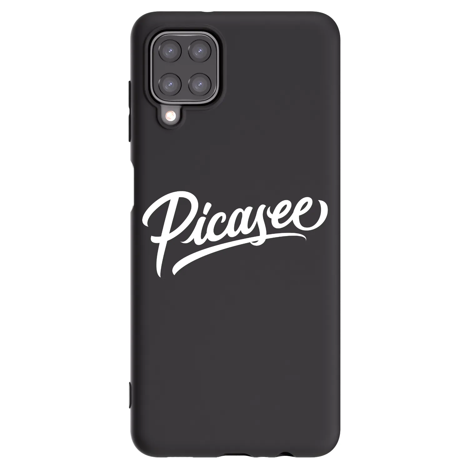 Picasee crna silikonska maskica za Samsung Galaxy M12 M127F - Picasee - old logo - white