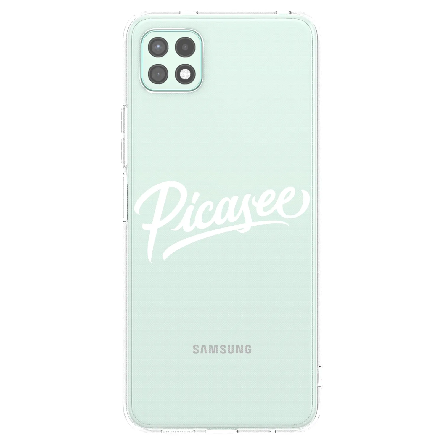 Picasee silikonska prozirna maskica za Samsung Galaxy A22 A226B 5G - Picasee - old logo - white