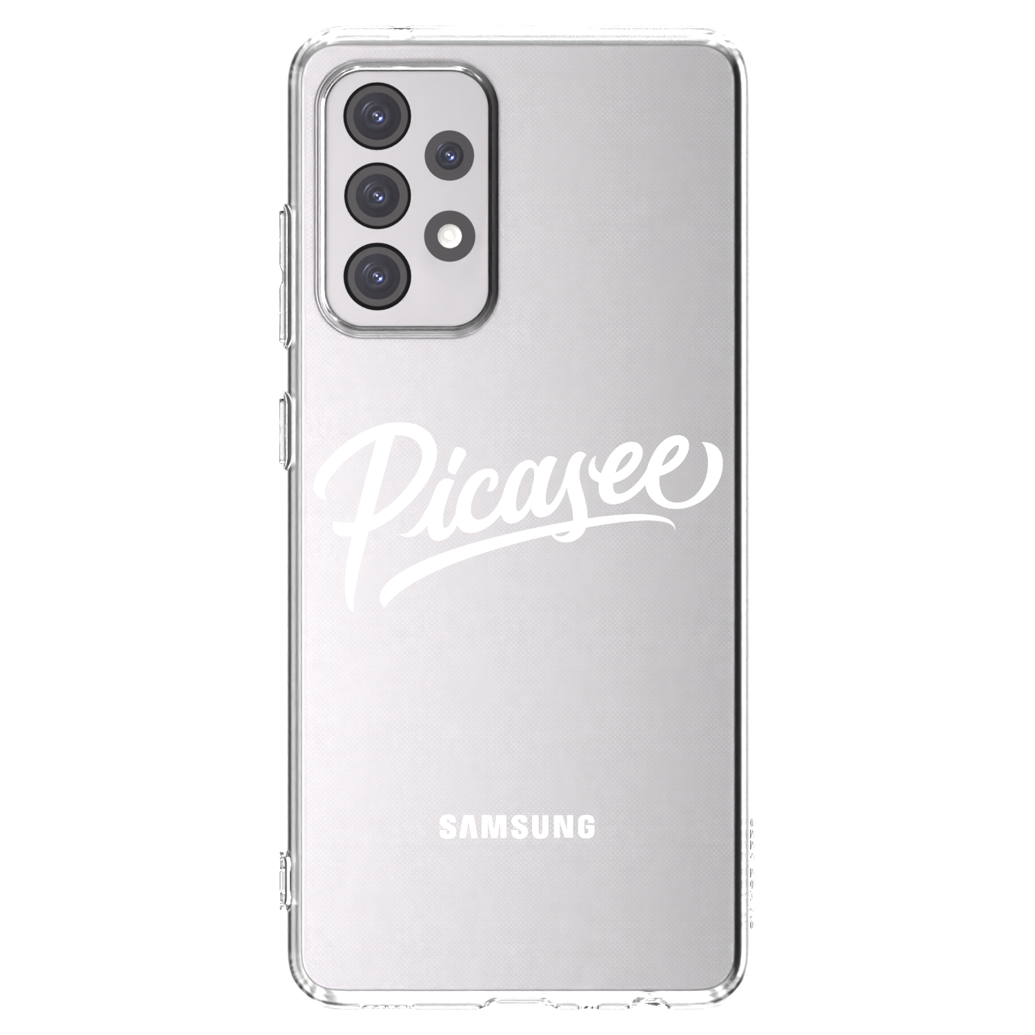 Picasee silikonska prozirna maskica za Samsung Galaxy A52s 5G A528B - Picasee - old logo - white