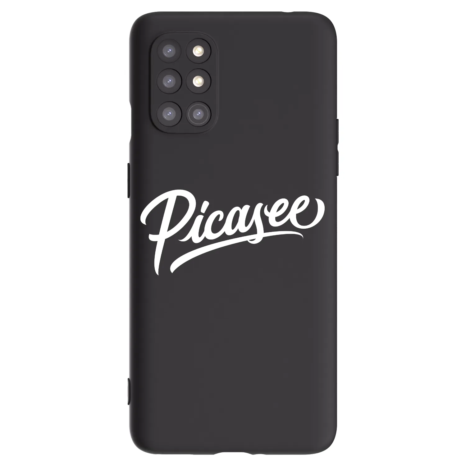 Picasee crna silikonska maskica za OnePlus 8T - Picasee - old logo - white
