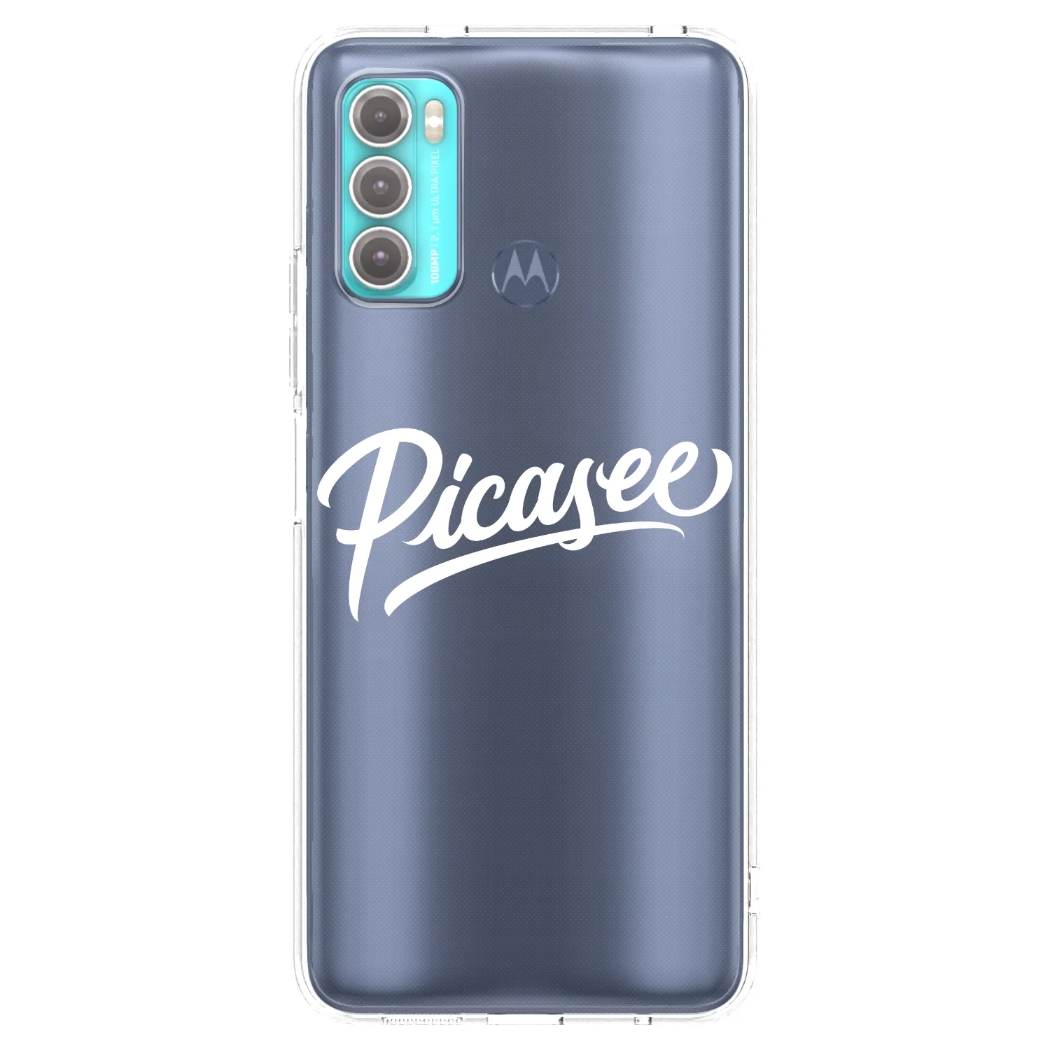 Picasee silikonska prozirna maskica za Motorola Moto G60 - Picasee - old logo - white
