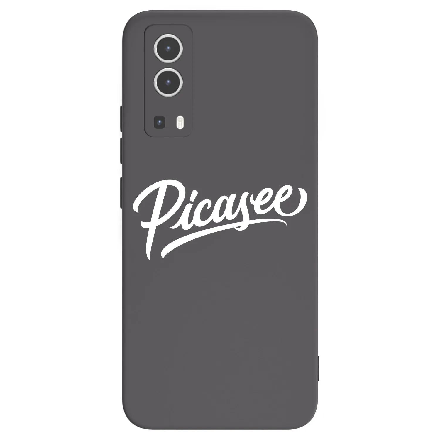 Picasee crna silikonska maskica za Vivo Y72 5G - Picasee - old logo - white