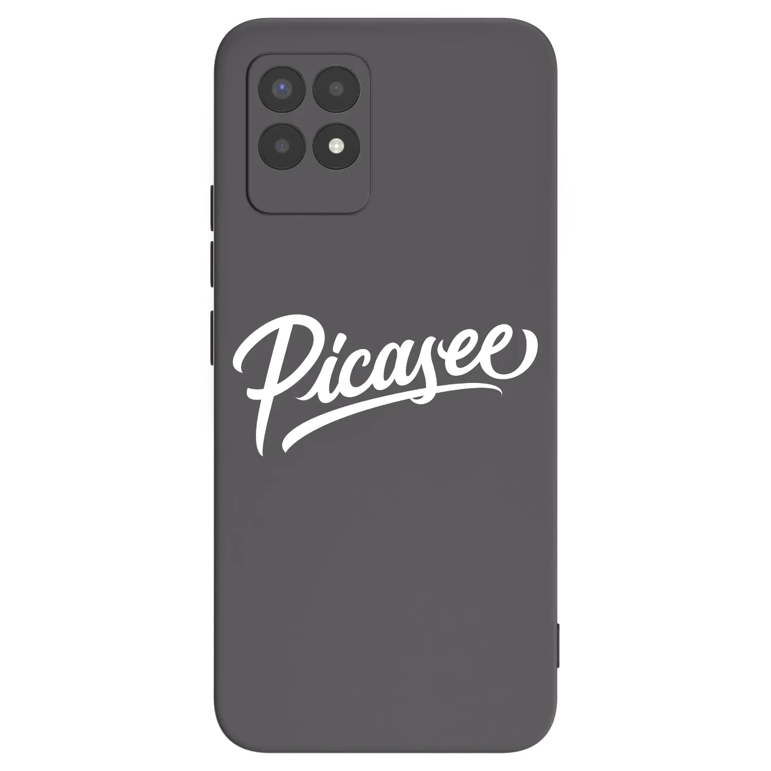 Picasee crna silikonska maskica za Realme 8i - Picasee - old logo - white