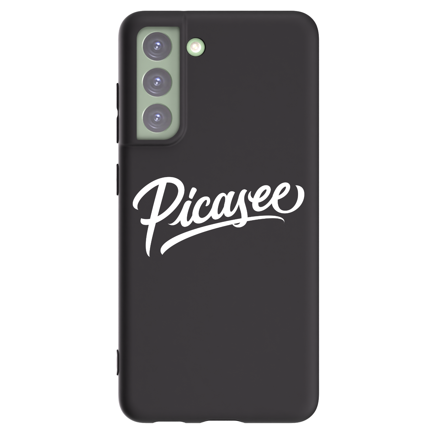 Picasee crna silikonska maskica za Samsung Galaxy S21 FE 5G - Picasee - old logo - white