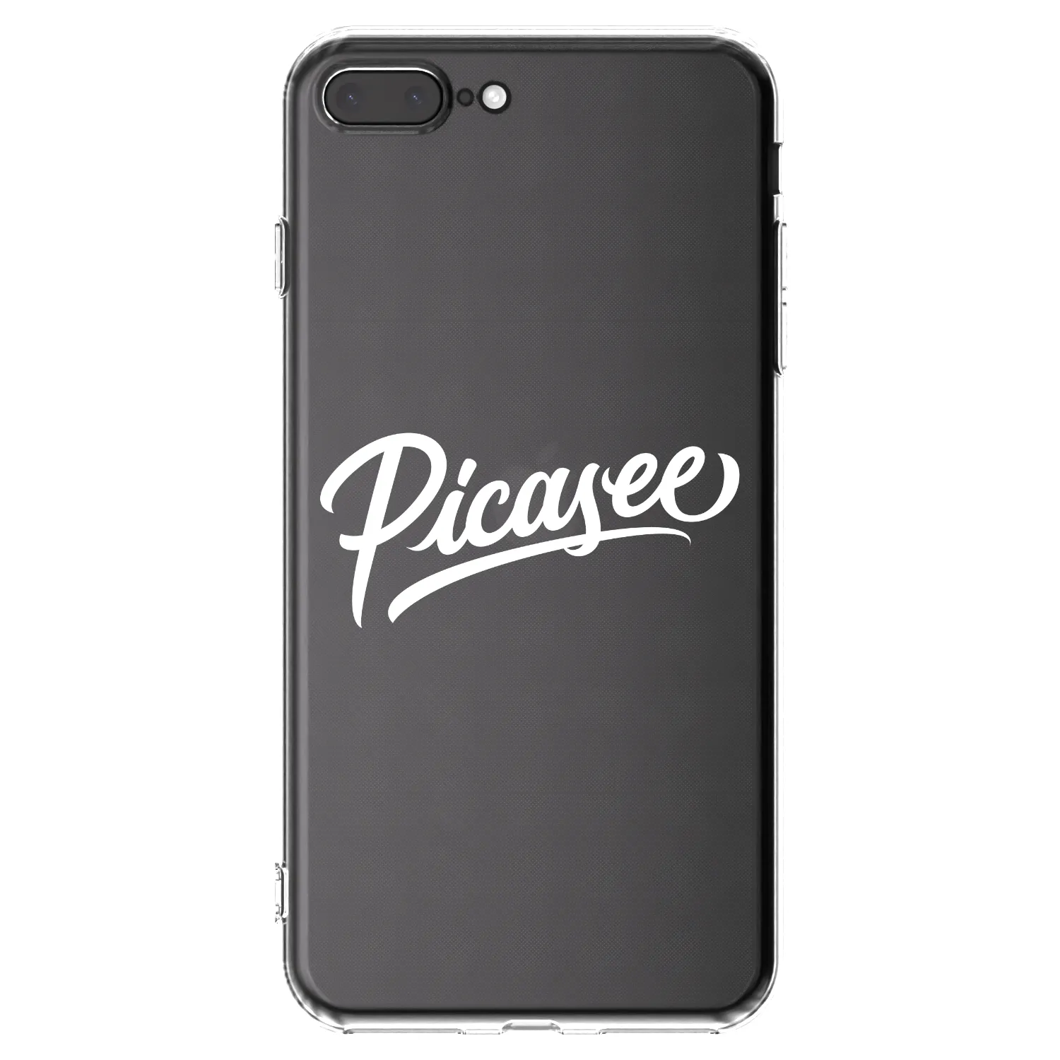 Picasee silikonska prozirna maskica za Apple iPhone 7 Plus - Picasee - old logo - white