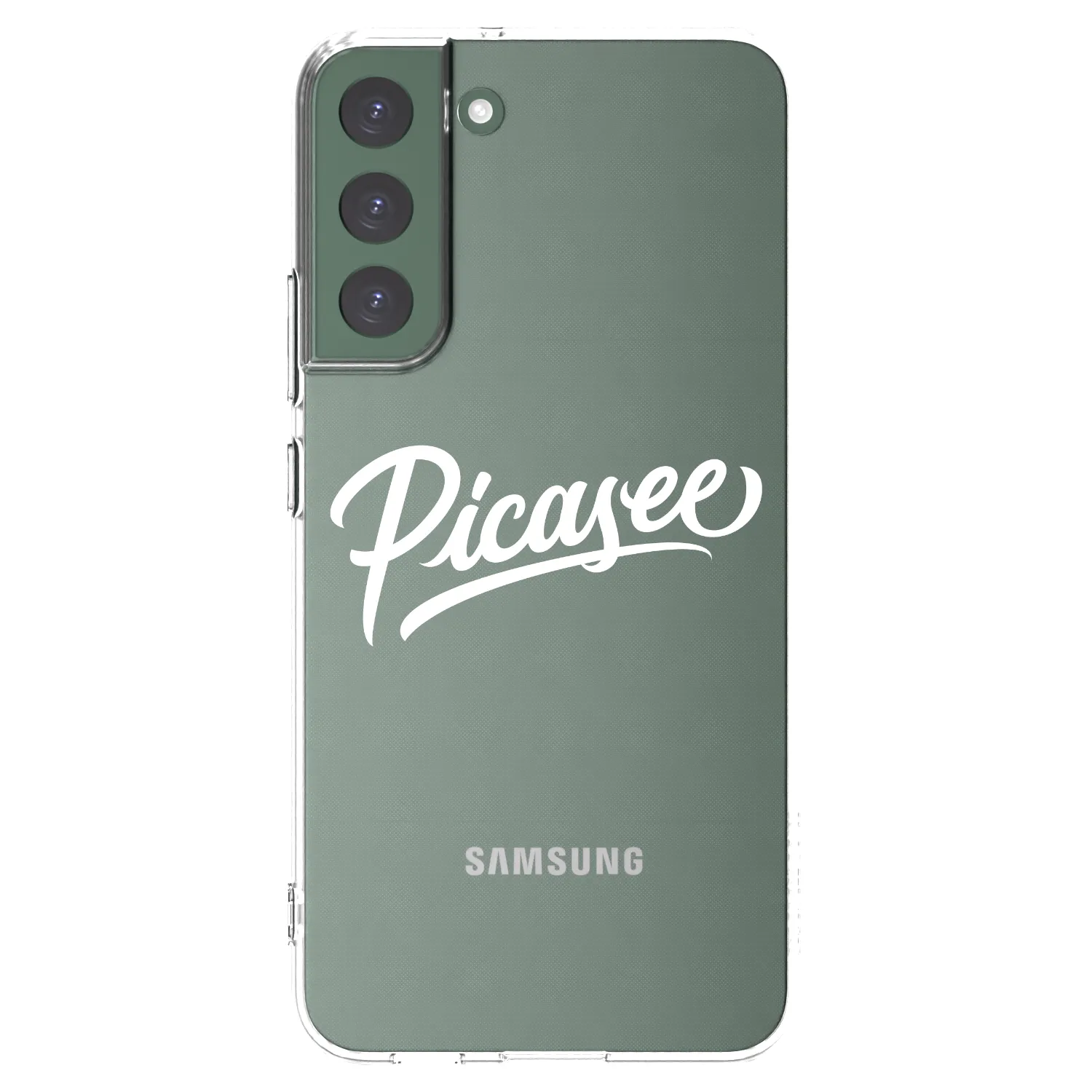 Picasee silikonska prozirna maskica za Samsung Galaxy S22+ 5G - Picasee - old logo - white