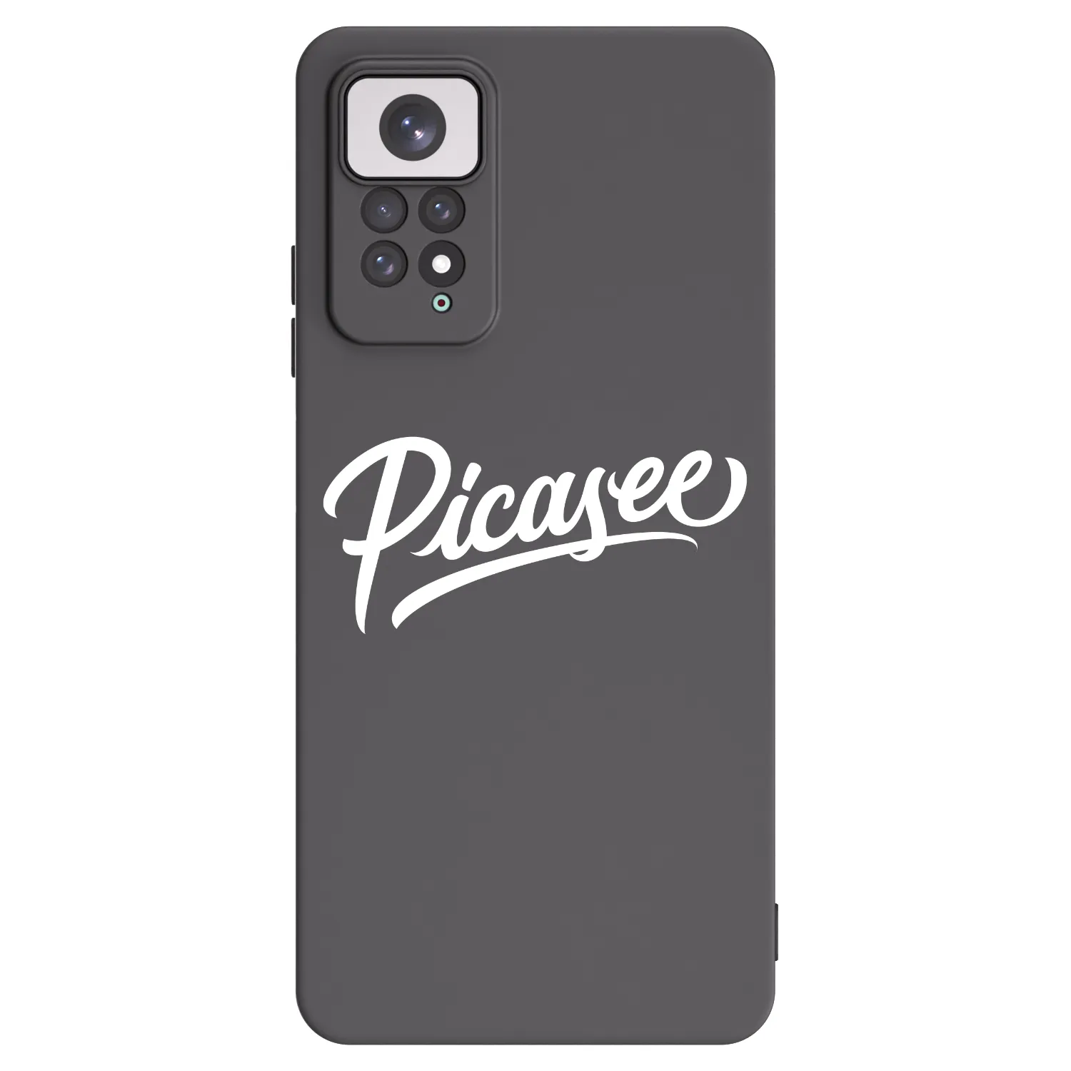 Picasee crna silikonska maskica za Xiaomi Redmi Note 11 - Picasee - old logo - white