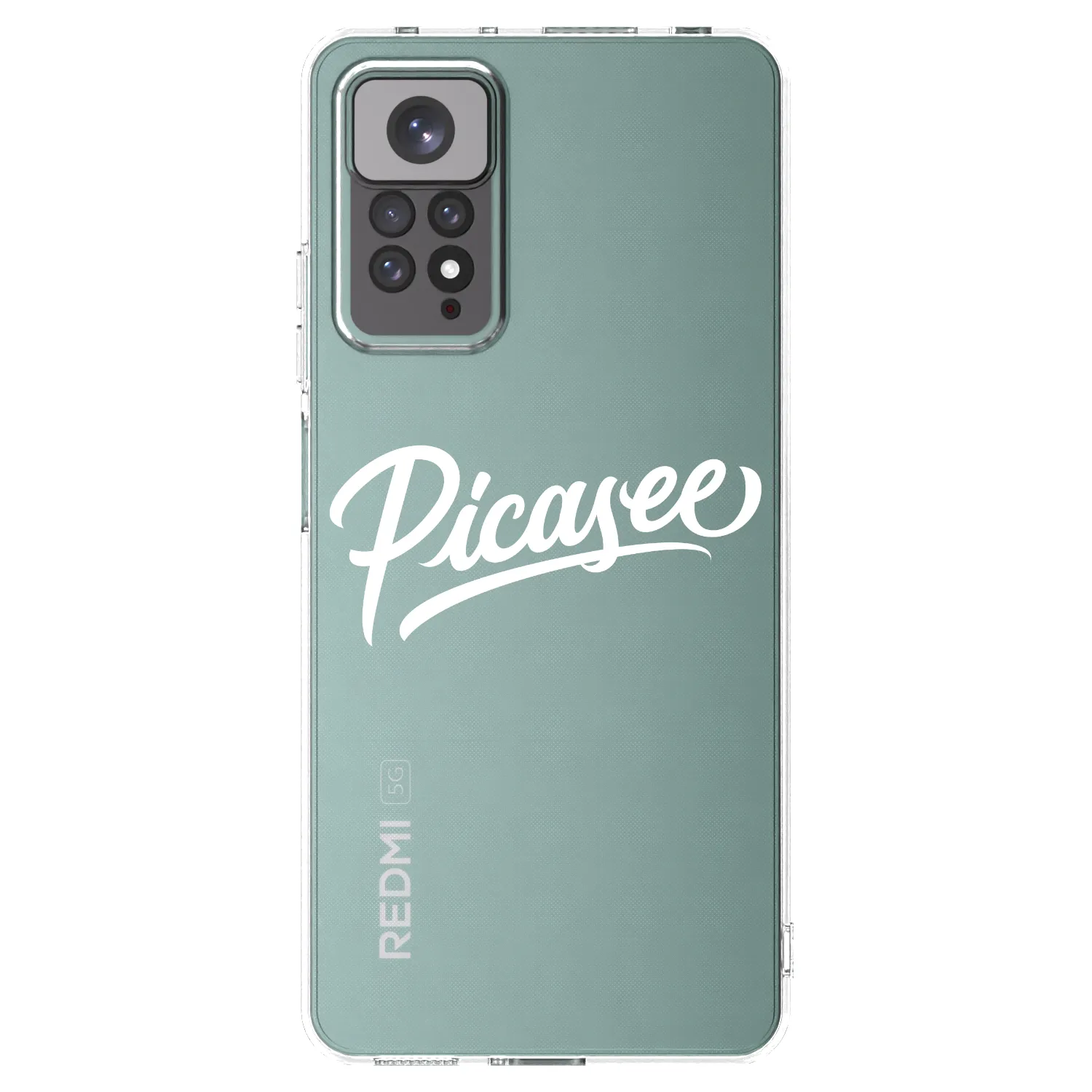 Picasee silikonska prozirna maskica za Xiaomi Redmi Note 11 - Picasee - old logo - white