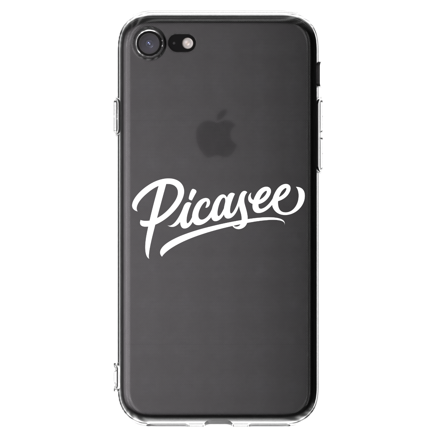 Picasee silikonska prozirna maskica za Apple iPhone SE 2022 - Picasee - old logo - white